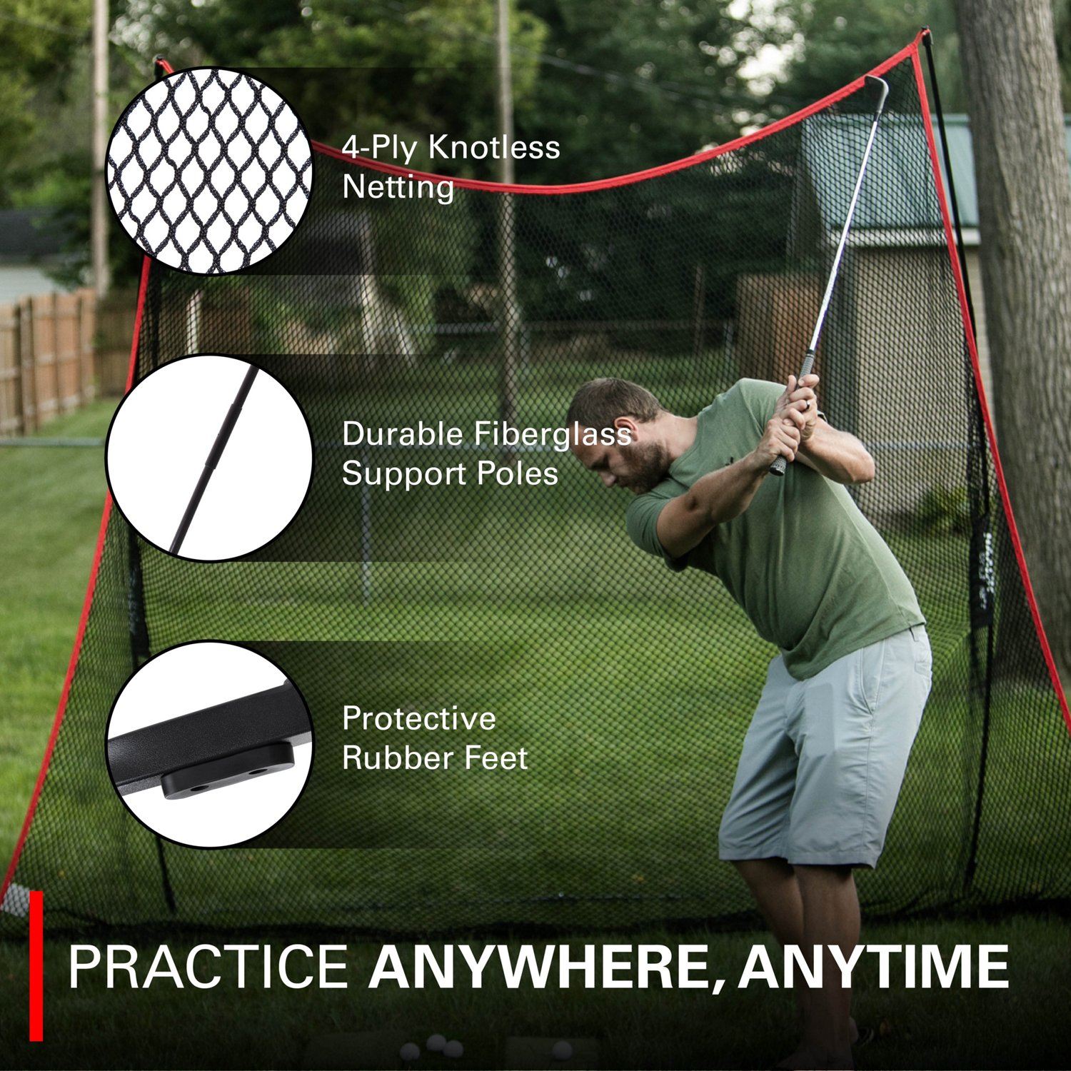 Rukket Sports 10x7ft Haack Golf Net Free Shipping at Academy