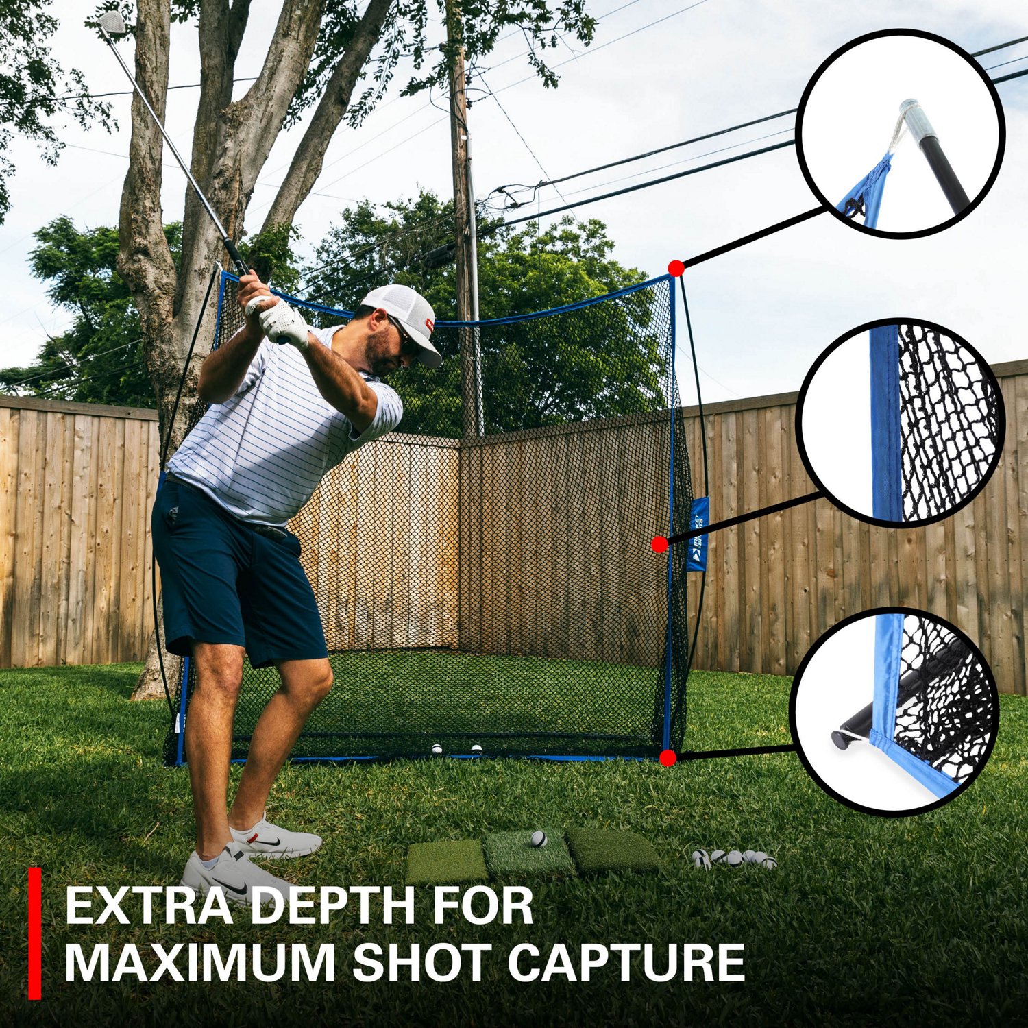 Rukket Sports 7x7ft Haack Lite Golf Net Academy