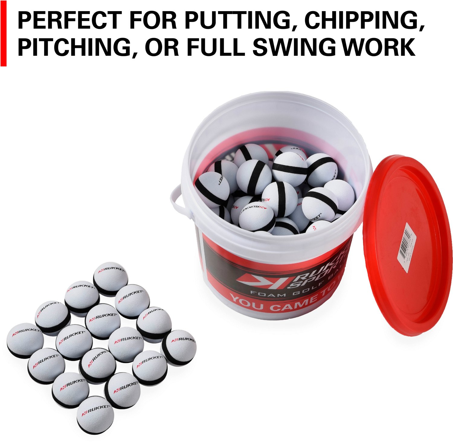 Rukket Sports Practice Golf Ball 62Pack Academy