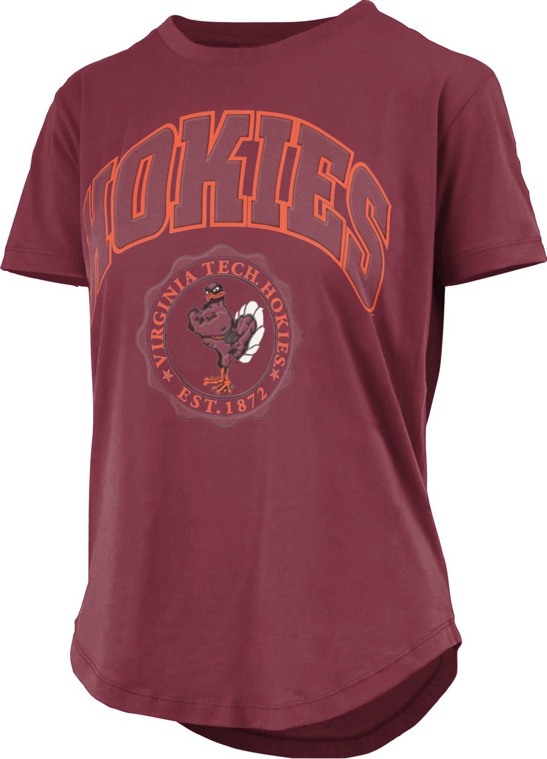 Three Square Women's Virginia Tech University Cotton Collection Irvine Edith Puff T-shirt