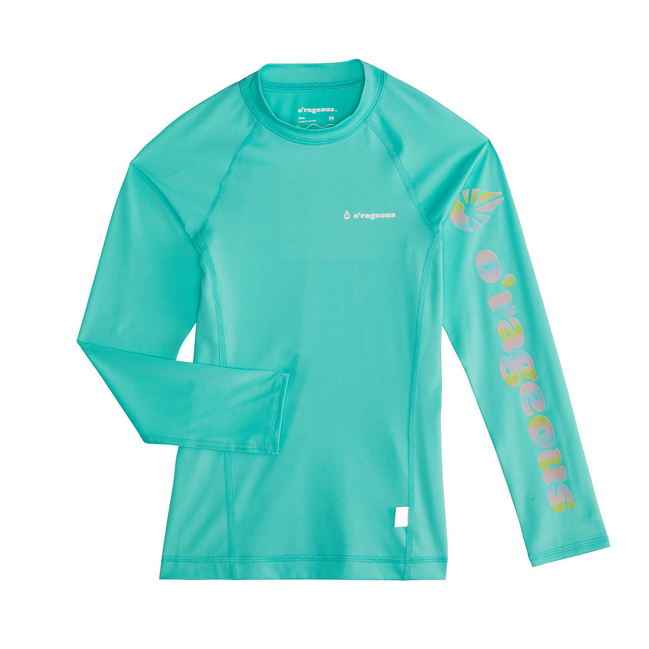 O'Rageous Girls' Solid Long Sleeve Rash Guard                                                                                    - view number 1