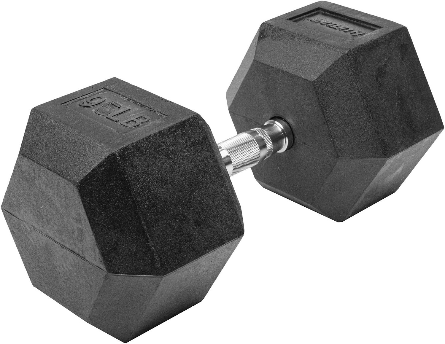 Lifeline Hex 5-120lb Rubber Dumbbell