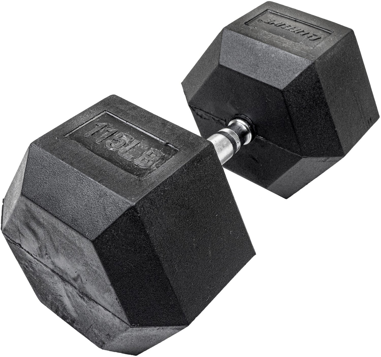 Lifeline hex rubber best sale dumbbell set with rack