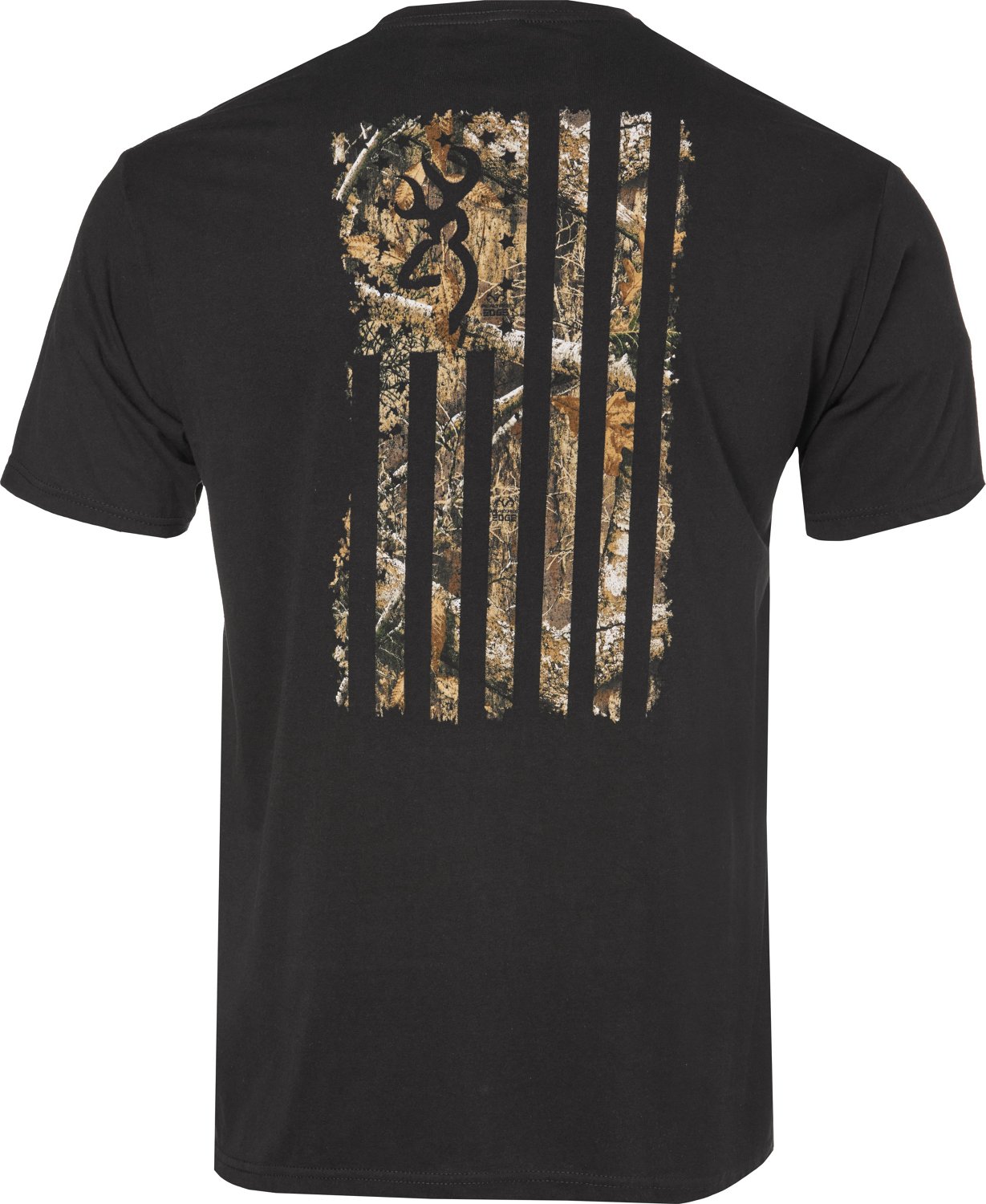 Browning Men's Realtree Edge Flag Graphic Short Sleeve T-shirt | Academy
