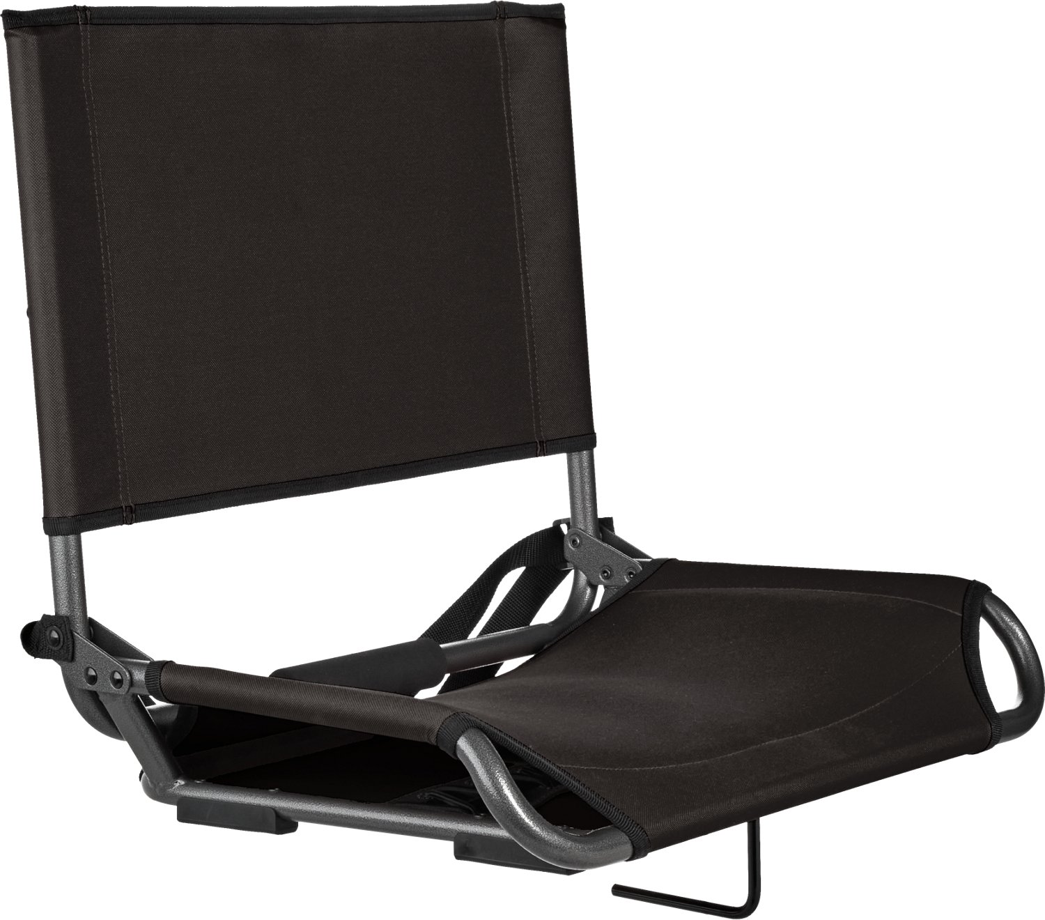 Home-Complete Stadium Seat Cushion – Portable Padded Bleacher Chair with 6  Reclining Positions, Back Support, Armrests BLACK 178156YFP - Best Buy