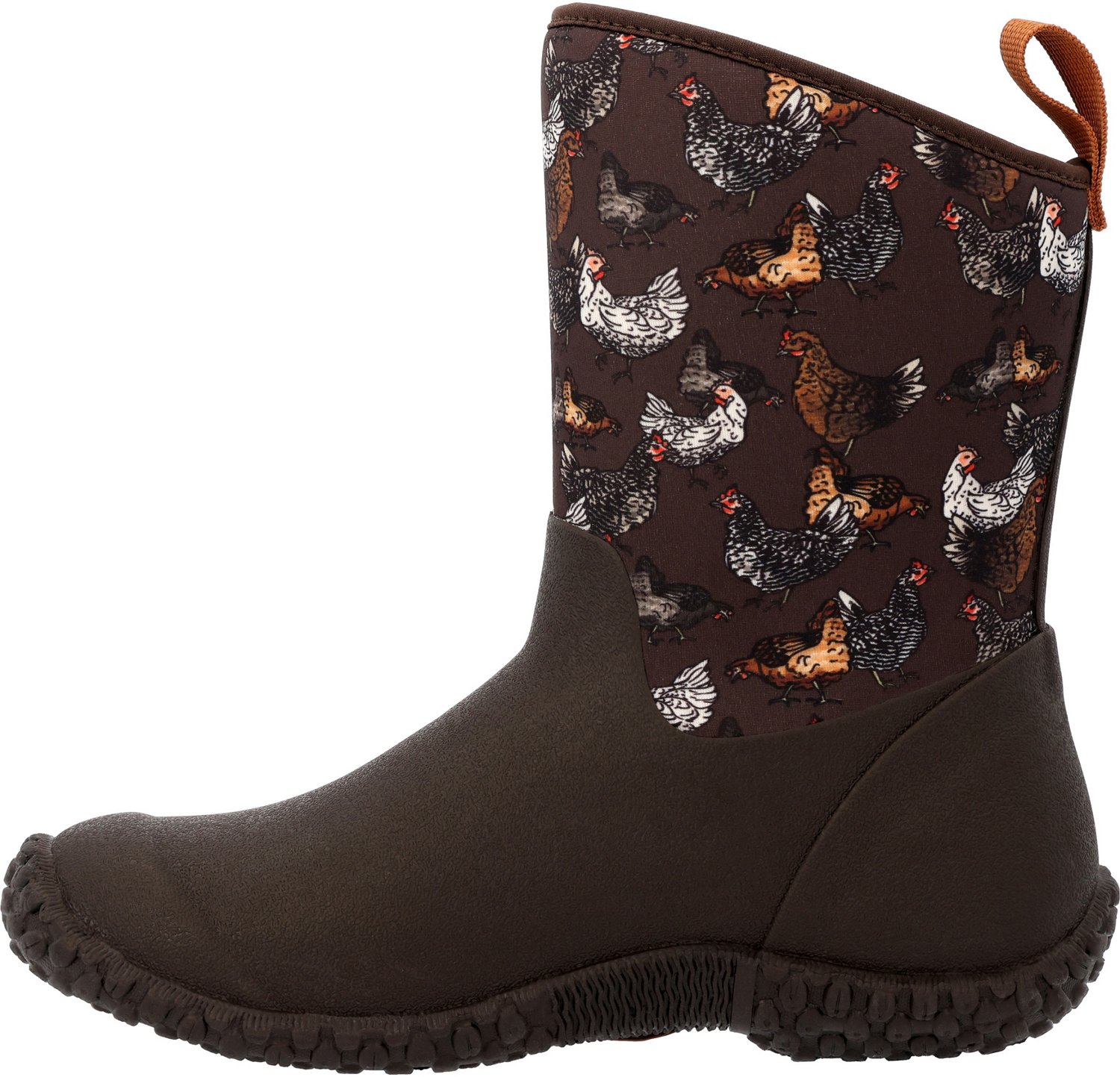 Chicken print rubber outlet boots