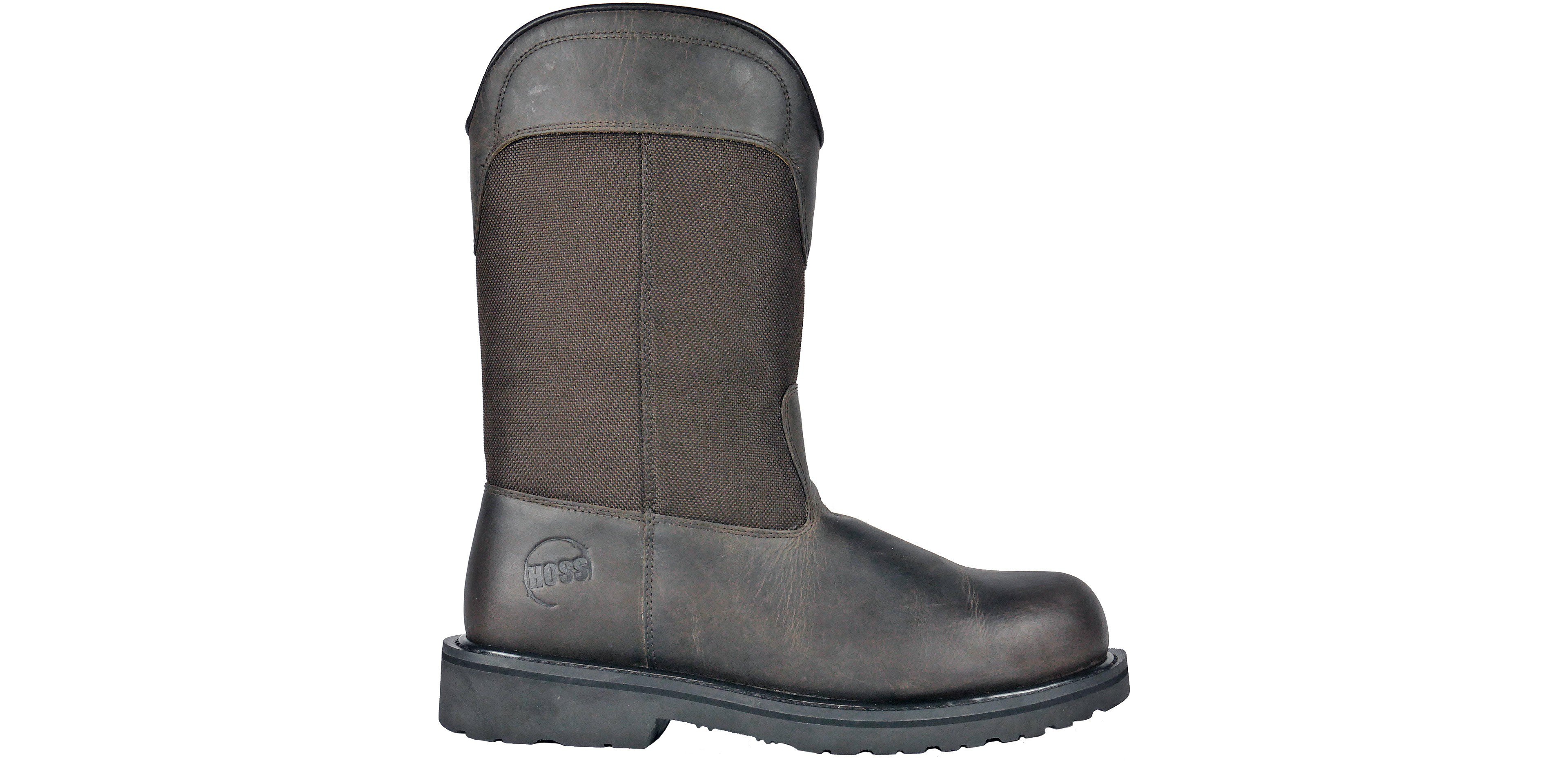 Hoss Boot Company Men's Buck Grizzly Steel Safety Toe Pull On Work Boots