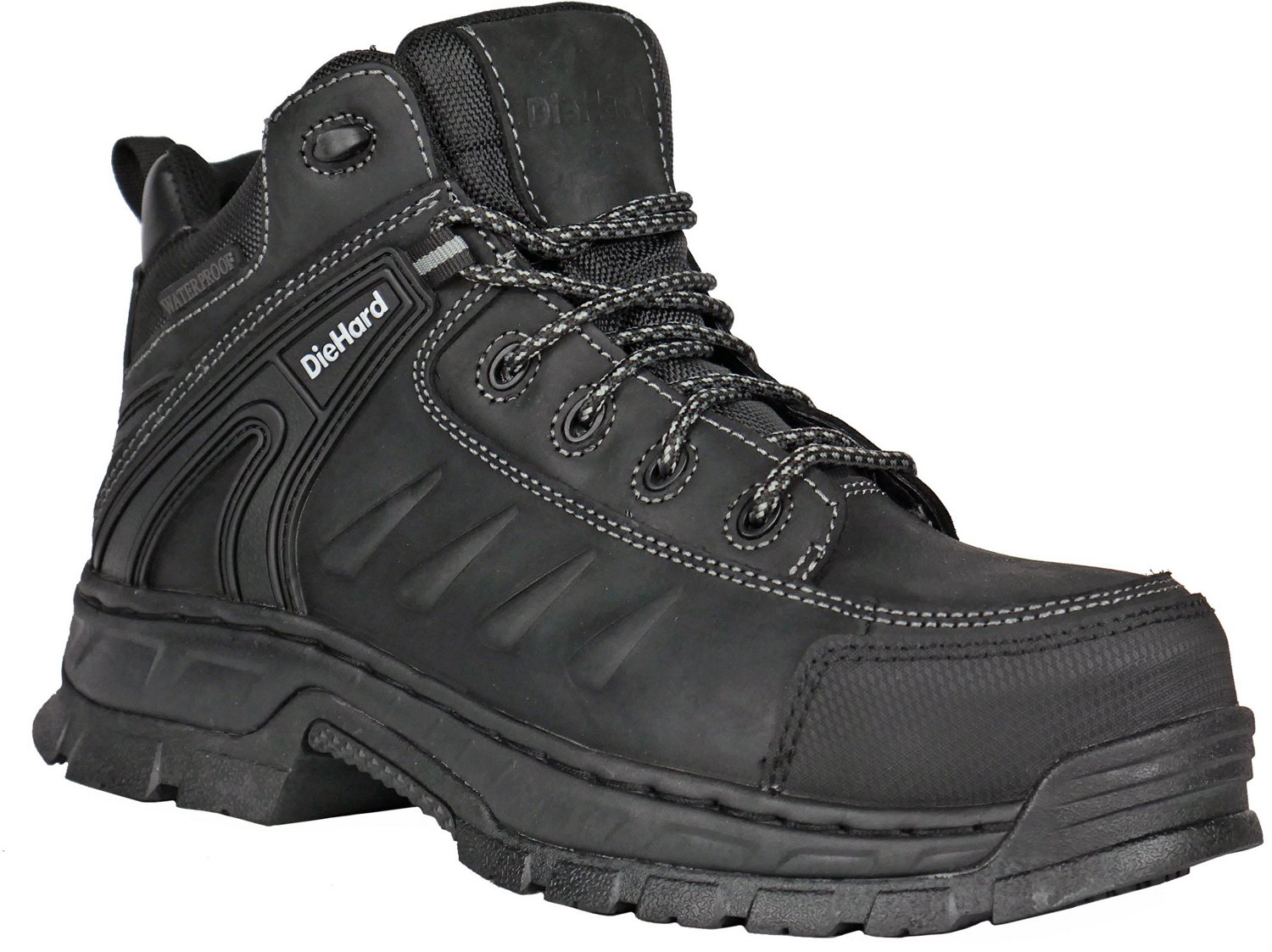 DieHard Footwear Men's Squire Waterproof Composite Safety-Toe Lace-Up Hiker Boots - view number 3