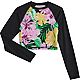 O'Rageous Juniors’ Tropical Leaves Cropped Long Sleeve Rash Guard                                                              - view number 1 selected