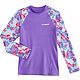 O'Rageous Girls' Hibiscus Cropped Long Sleeve Rash Guard                                                                         - view number 1 selected