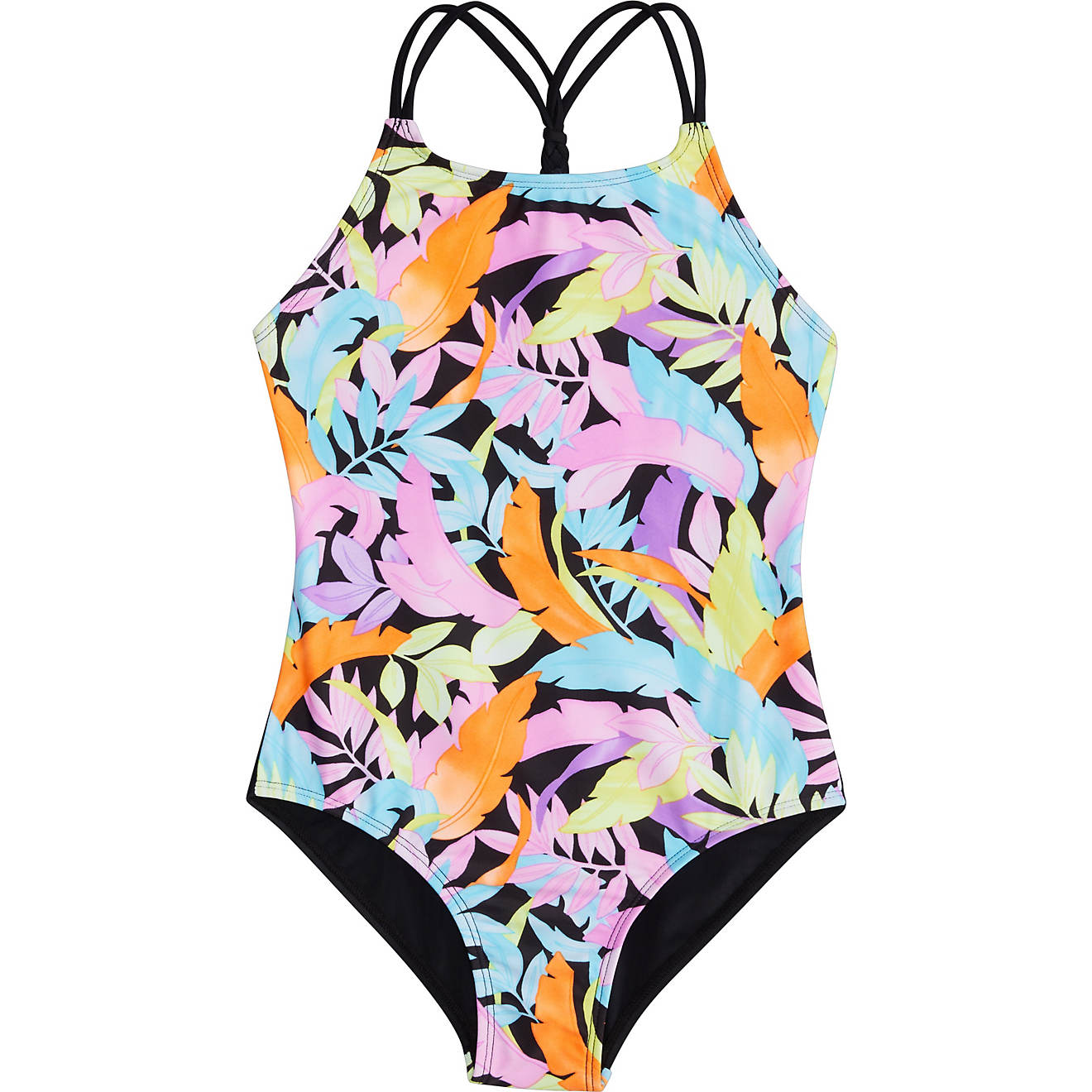 O'Rageous Girls' Paradise Palm 1-Piece Swimsuit                                                                                  - view number 1