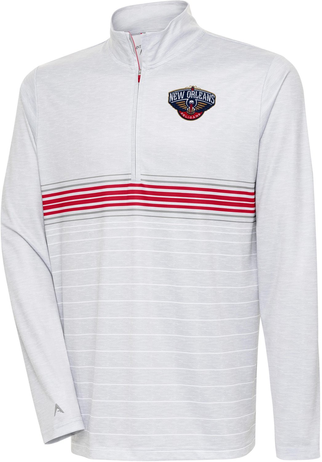 Antigua Men's New Orleans Pelicans Bullseye 1/4 Zip Sweatshirt