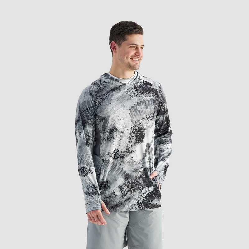 Magellan Outdoors Men's Pro Fish Jacob Wheeler RealTree Storm Pullover Hoodie Storm Black, Small - Men's Fishing Tops at Academy Sports