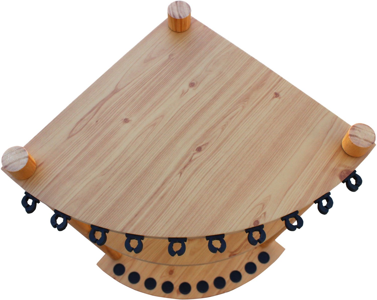 Rush Creek Creations 10 Fishing Rod Corner Rack with Extra Storage