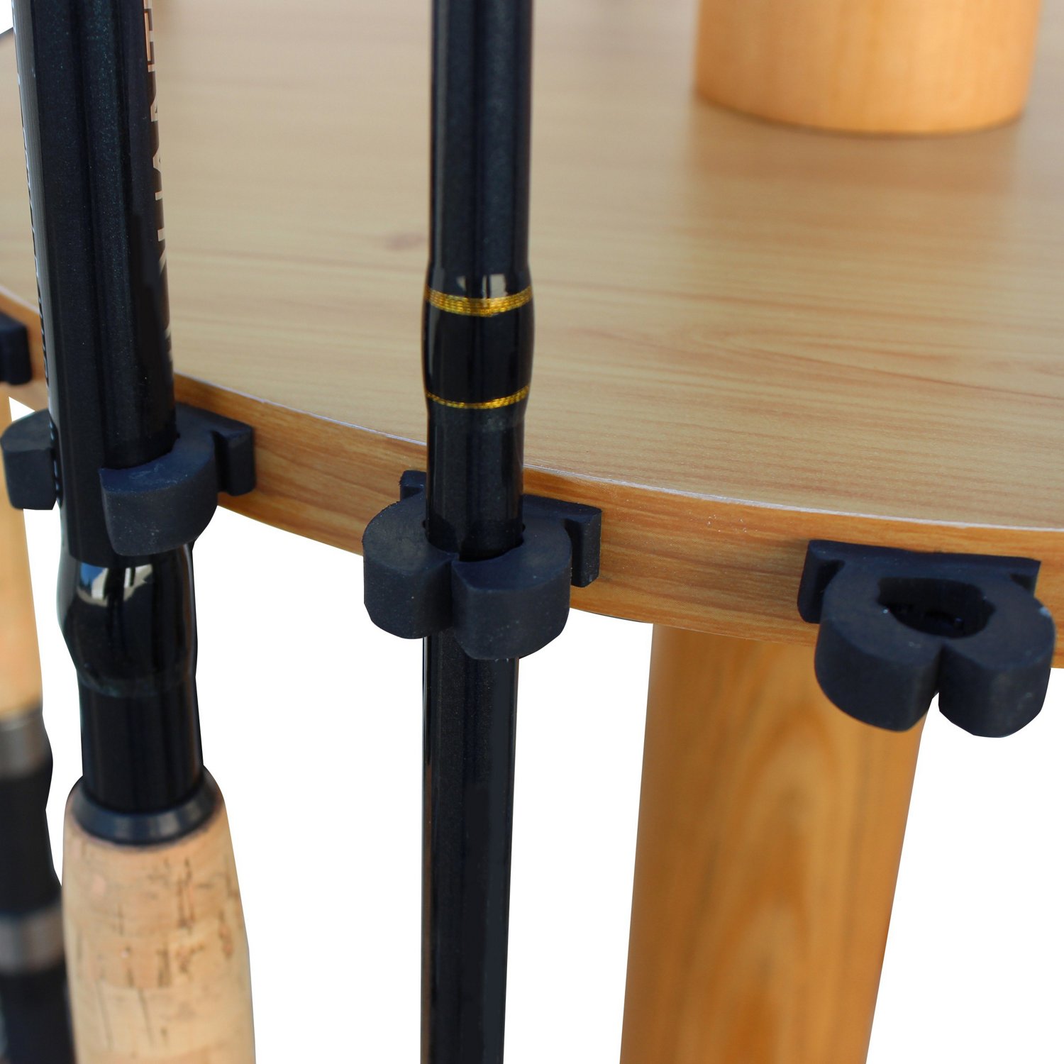 Rush Creek Creations 24 Spinning Round Fishing Rod Storage Rack                                                                  - view number 5