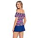 Coastal Cove Women's Tribal Cold Shoulder Tankini Top                                                                            - view number 2