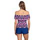 Coastal Cove Women's Tribal Cold Shoulder Tankini Top                                                                            - view number 3