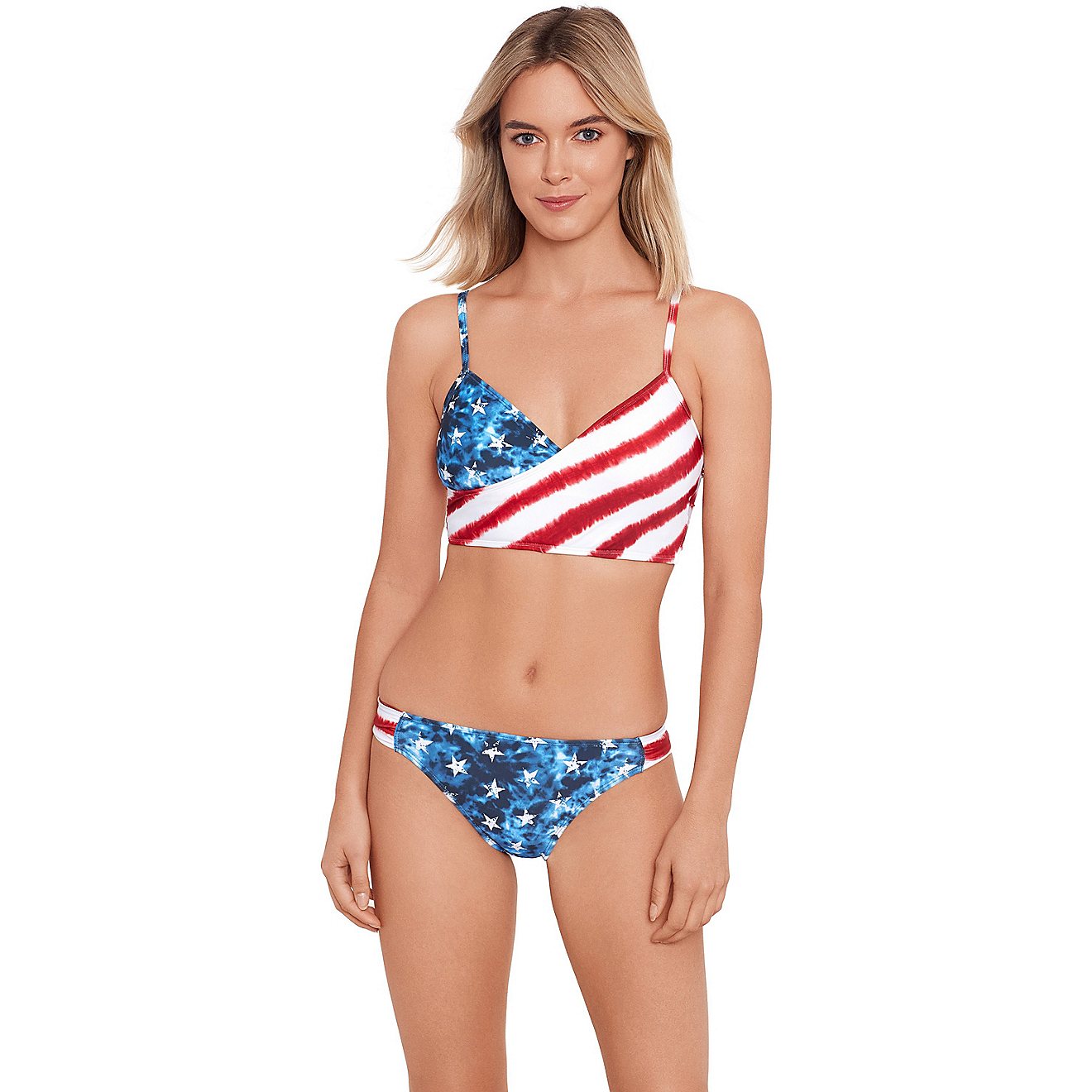 O'Rageous Juniors' Stars And Stripes Midkini Swim Top                                                                            - view number 1