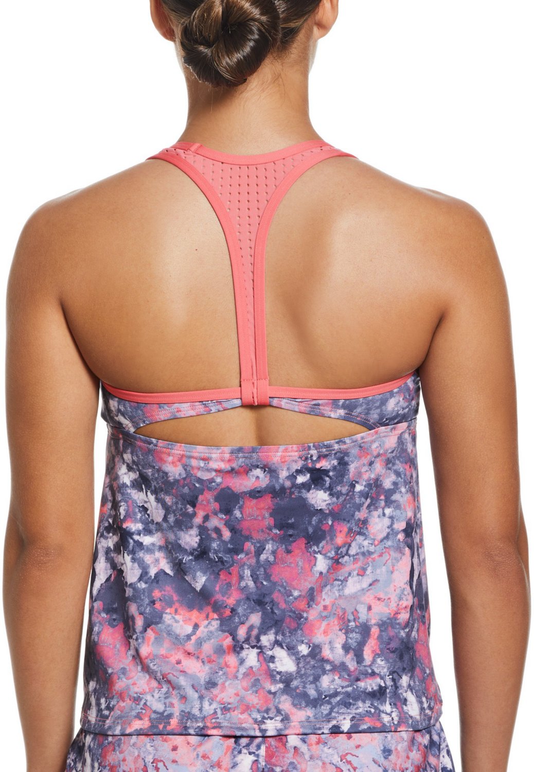 Nike Womens Racerback Tankini Swim Top Academy