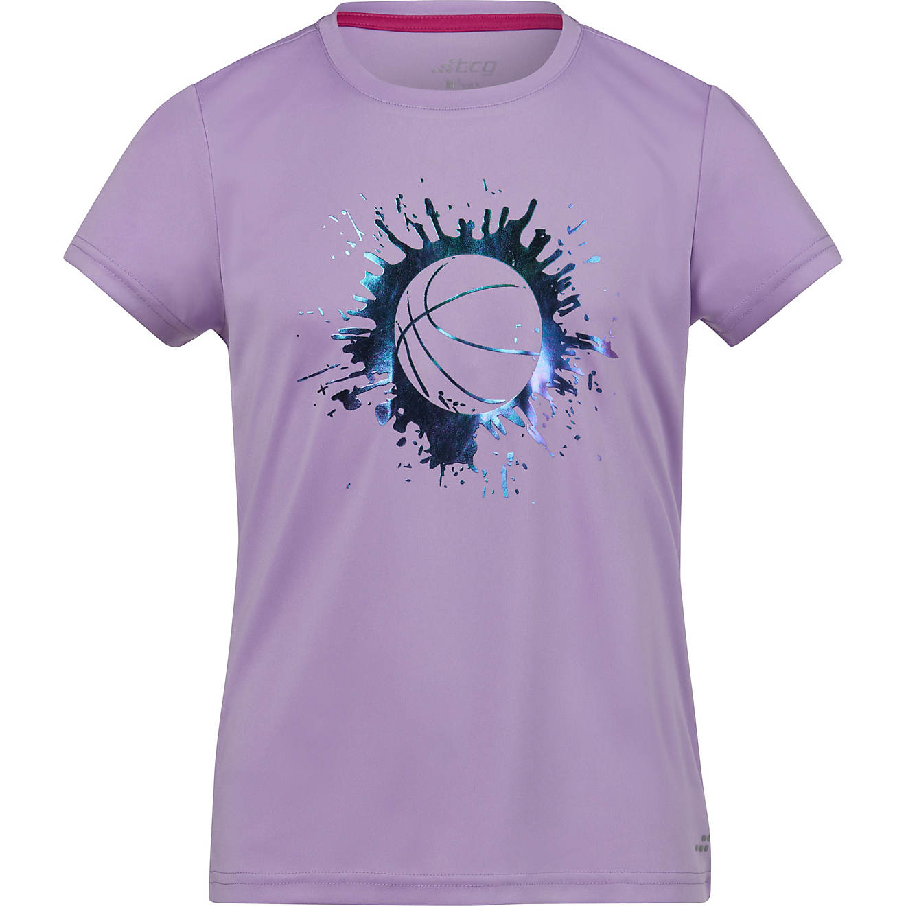 BCG Girls' Turbo Bball Splatter Short Sleeve T-shirt                                                                             - view number 1