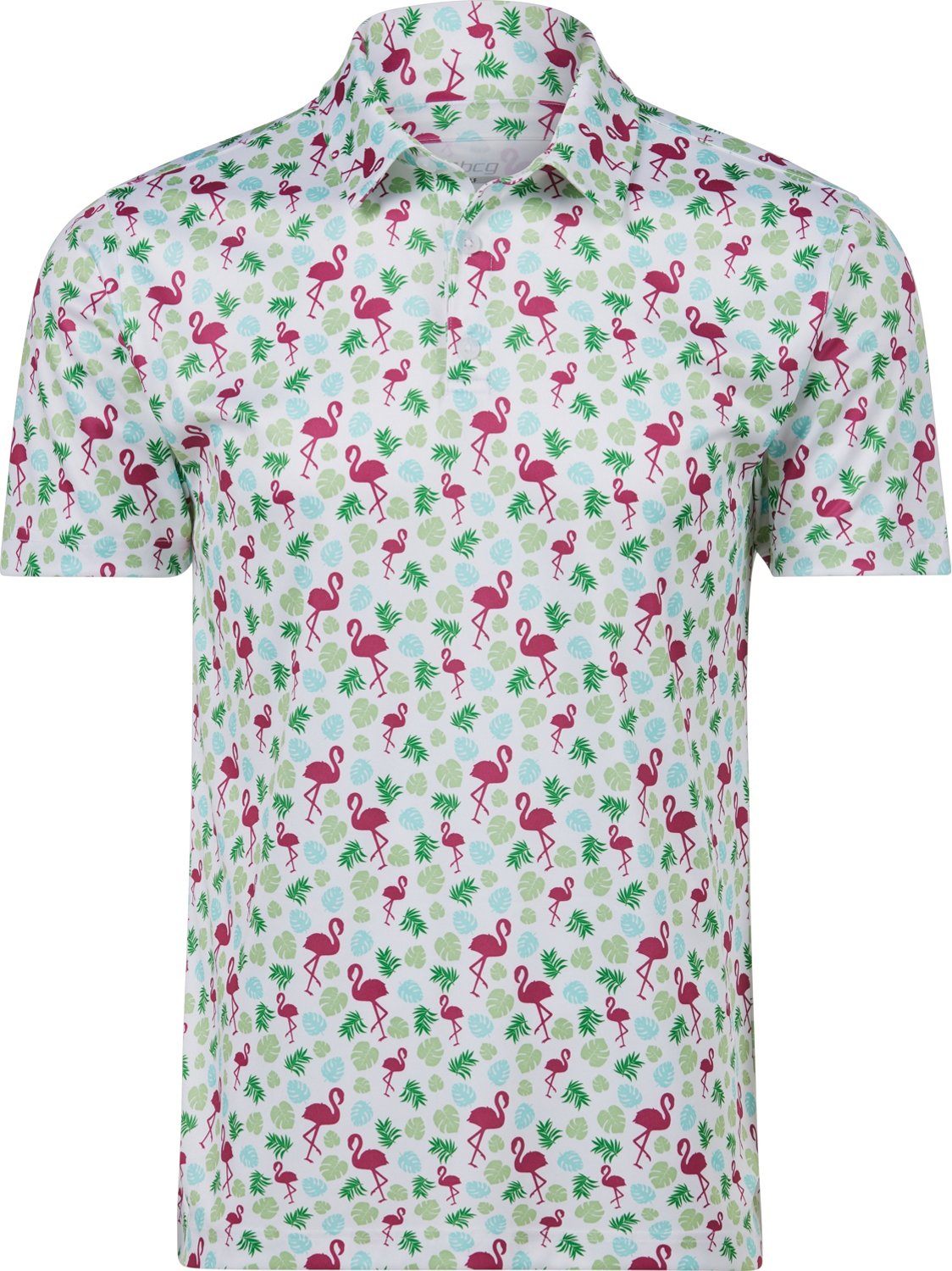 BCG Men's Flamingo Print Golf Polo Shirt | Academy