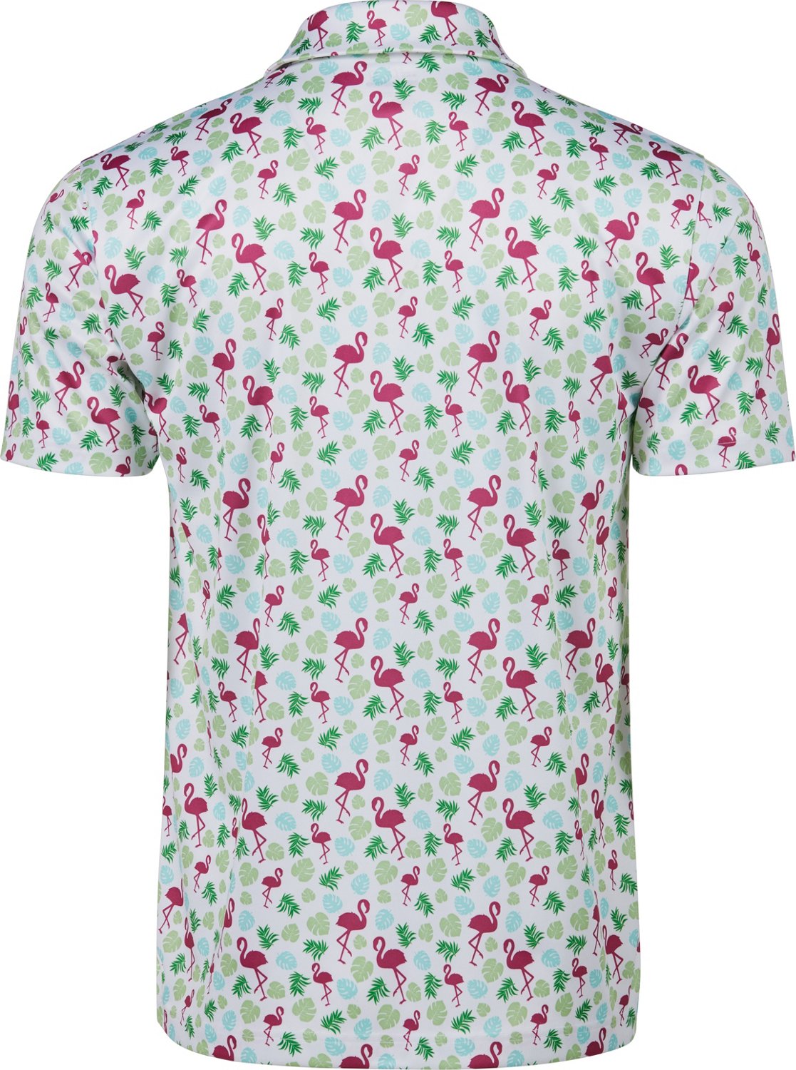 BCG Men's Flamingo Print Golf Polo Shirt - view number 2