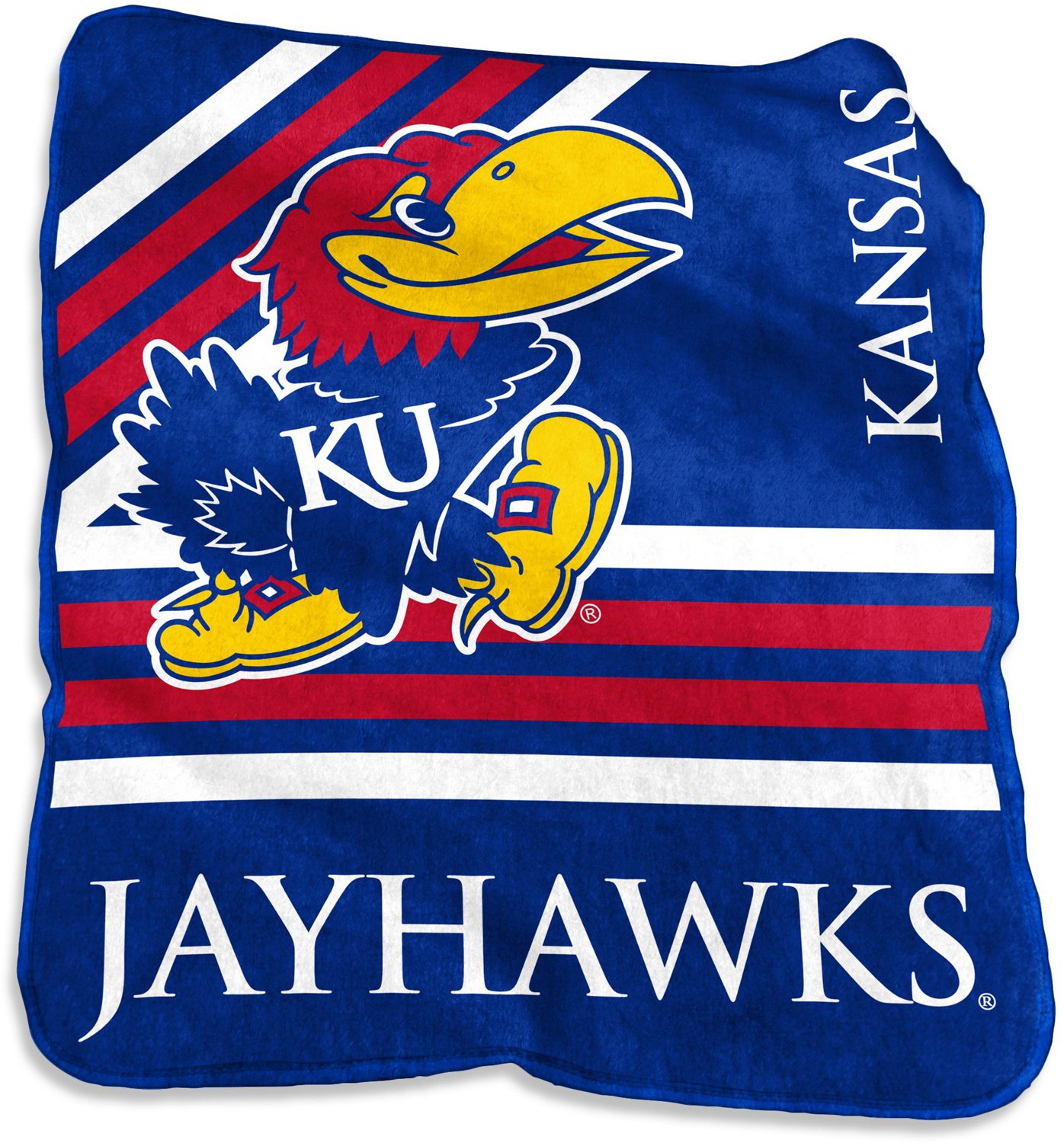 Logo Brands University of Kansas 50 in x 60 in Raschel Throw | Academy