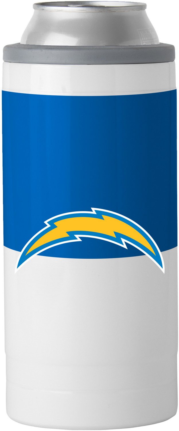 Logo Brands Los Angeles Chargers Colorblock 12 oz Slim Can Coolie - view number 1