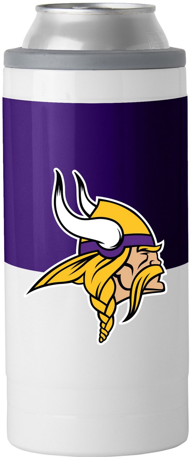 Minnesota Vikings Colorblock 12 oz. Slim Can Coolie