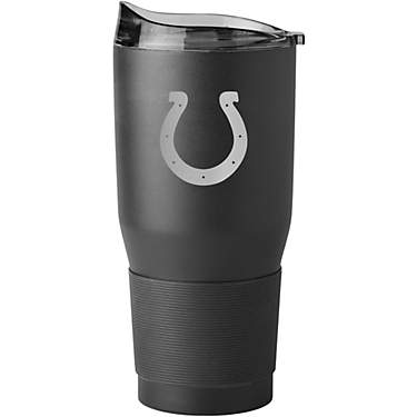 Logo Brands Indianapolis Colts 30 oz Etched Black Powder-Coat Tumbler                                                           