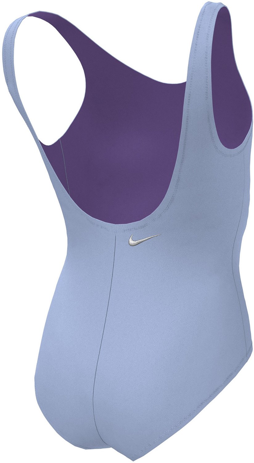 Nike Girls' Multi Logo UBack OnePiece Swimsuit Academy