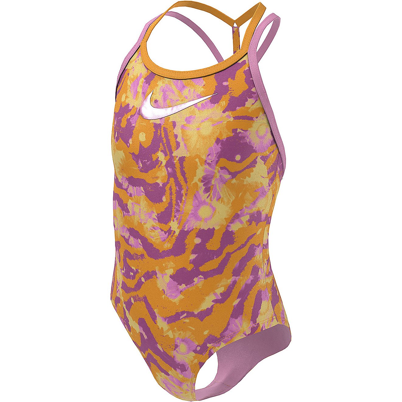 Nike Girls' Watercolor T-Crossback One-Piece Swimsuit                                                                            - view number 2