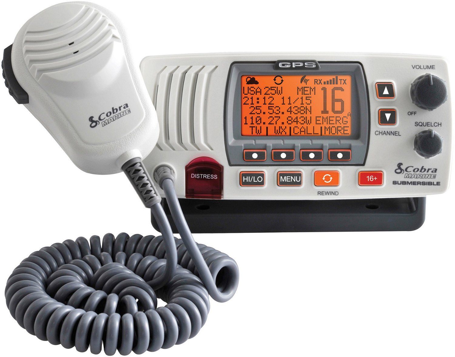 Cobra Fixed Mount VHF Marine Radio with GPS Academy
