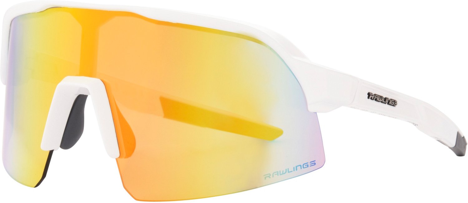 Rawlings Adult Sunglasses, White Smoke w/ Orange Mirror - A51-913