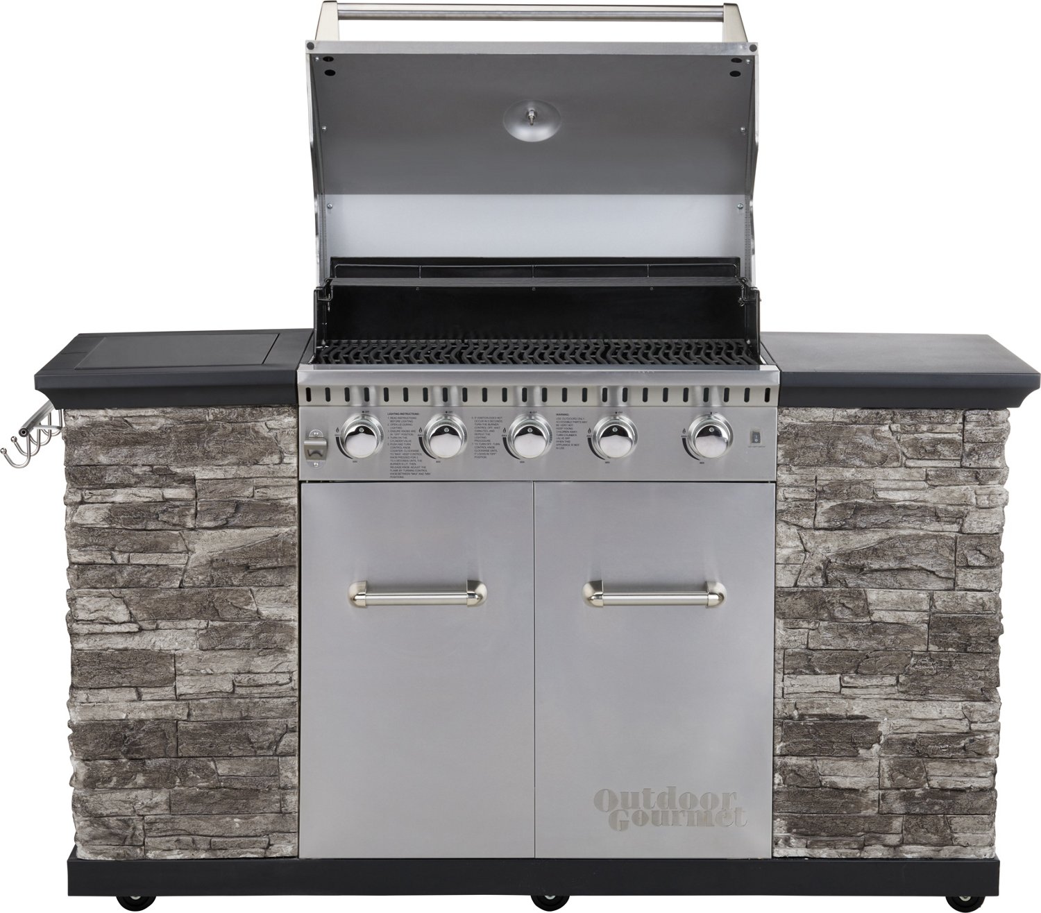 Outdoor Gourmet 5-Burner Stone Island Grill                                                                                      - view number 2