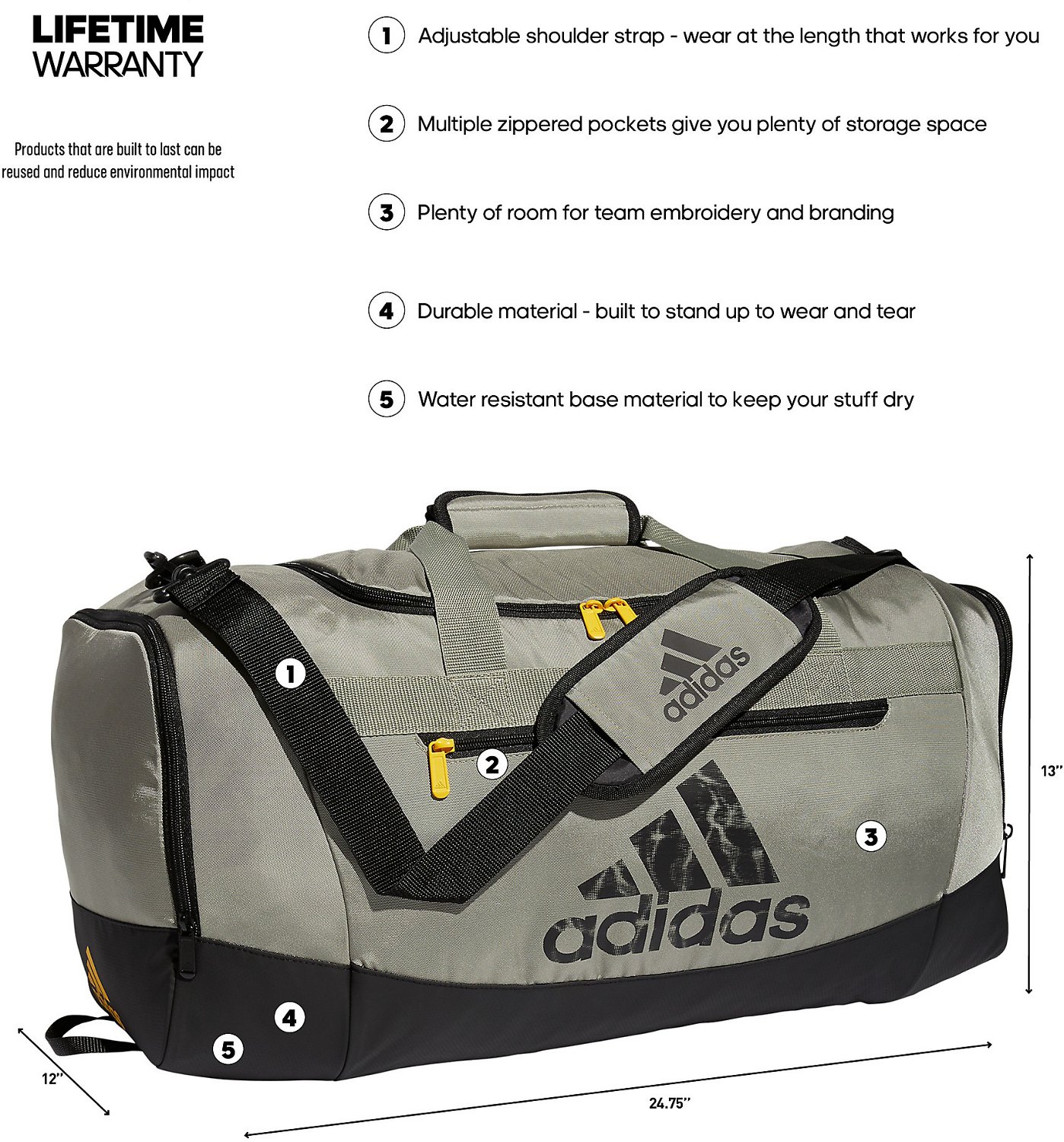 adidas Defender IV Medium Duffel Bag - view number 5