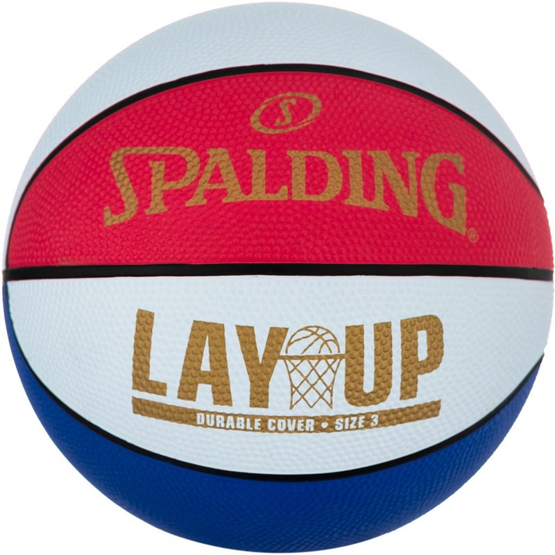 Spalding Lay Up Mini Basketball Red/Blue - Basketball Accessories at Academy Sports