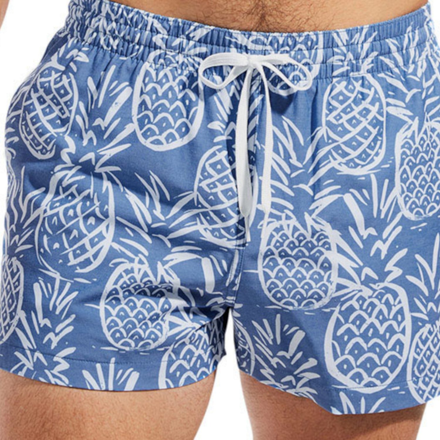 5.5 inch Inseam Pineapple Throwback Basketball Shorts