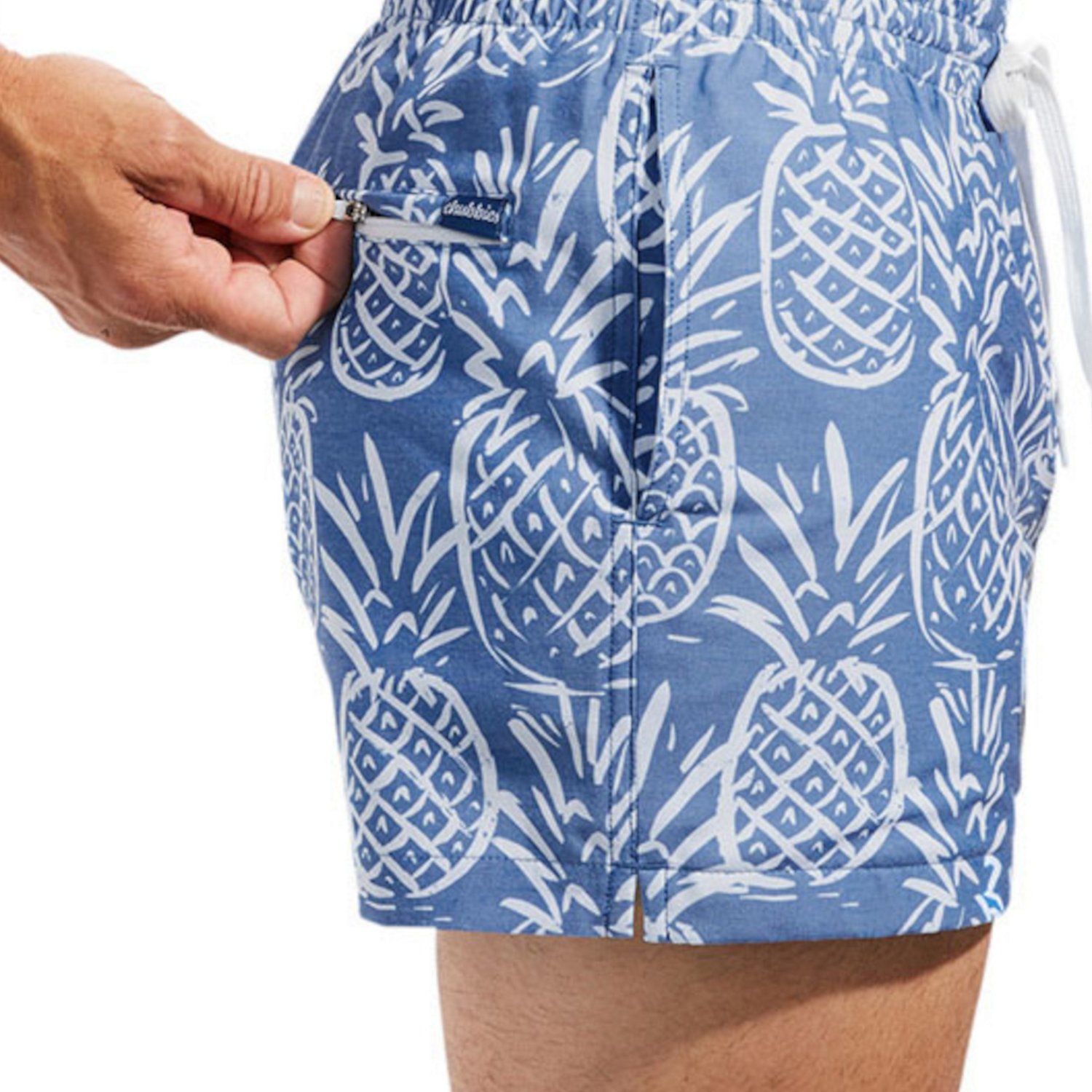 Men's Pineapple Swim Trunks, The Thigh-napples 5.5