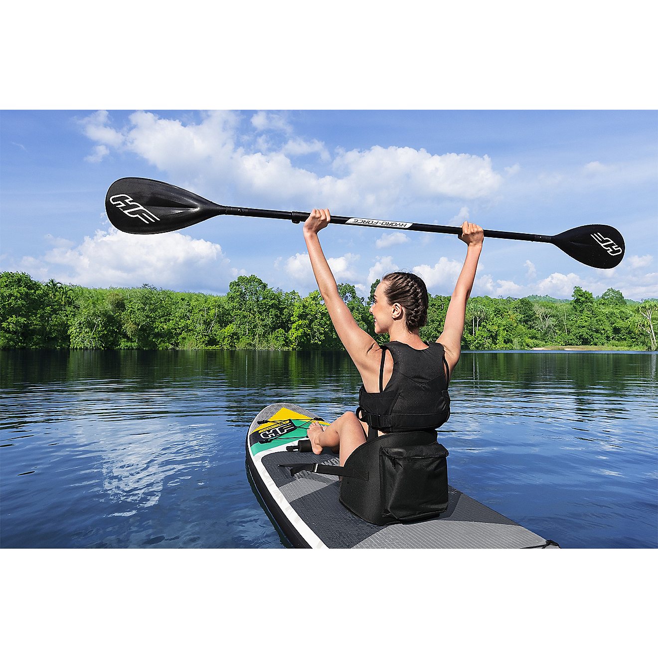 Hydro-Force Aqua Wander TravelTech Convertible Stand-Up Paddleboard Set                                                          - view number 8