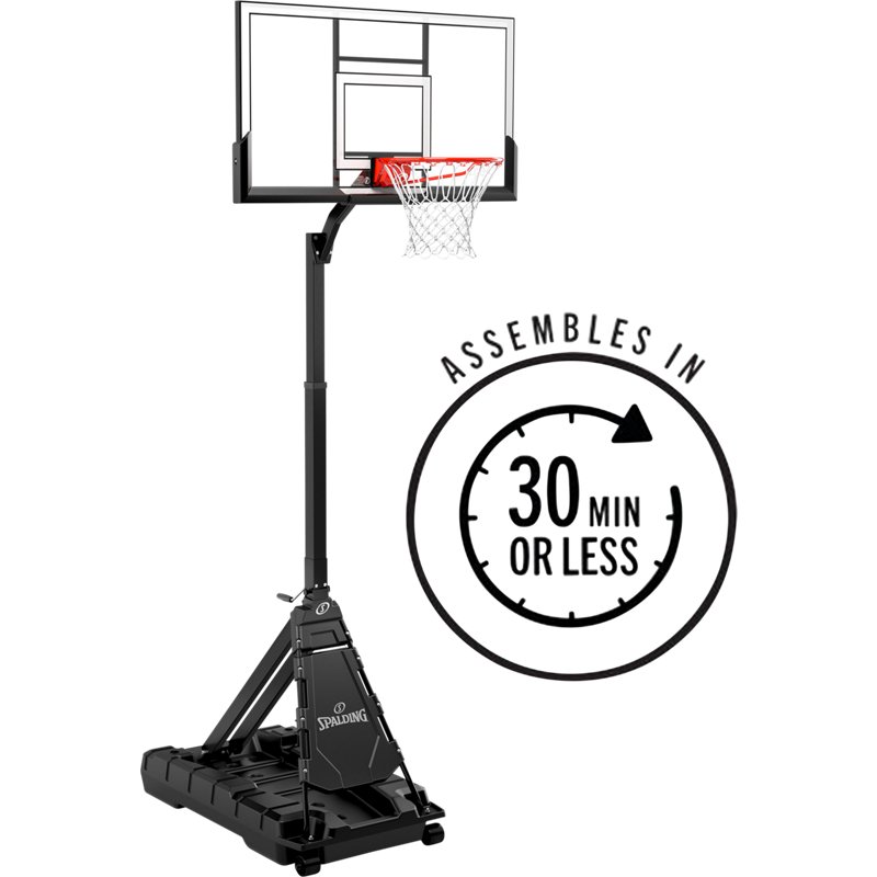 Spalding Momentous EZ Assembly 54&#34; Acrylic H Frame Pro Slam