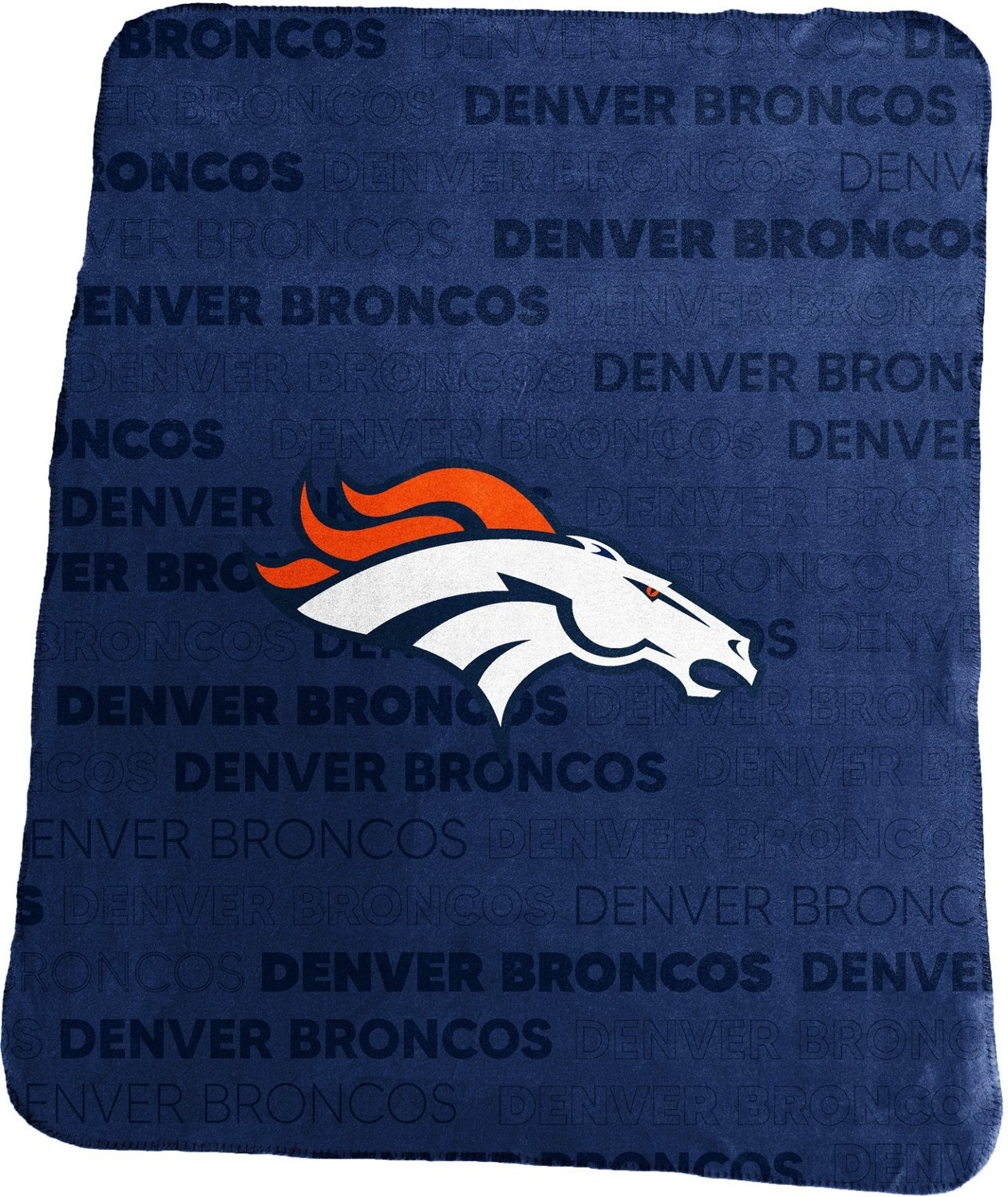 Logo Brands Denver Broncos Classic Fleece Throw