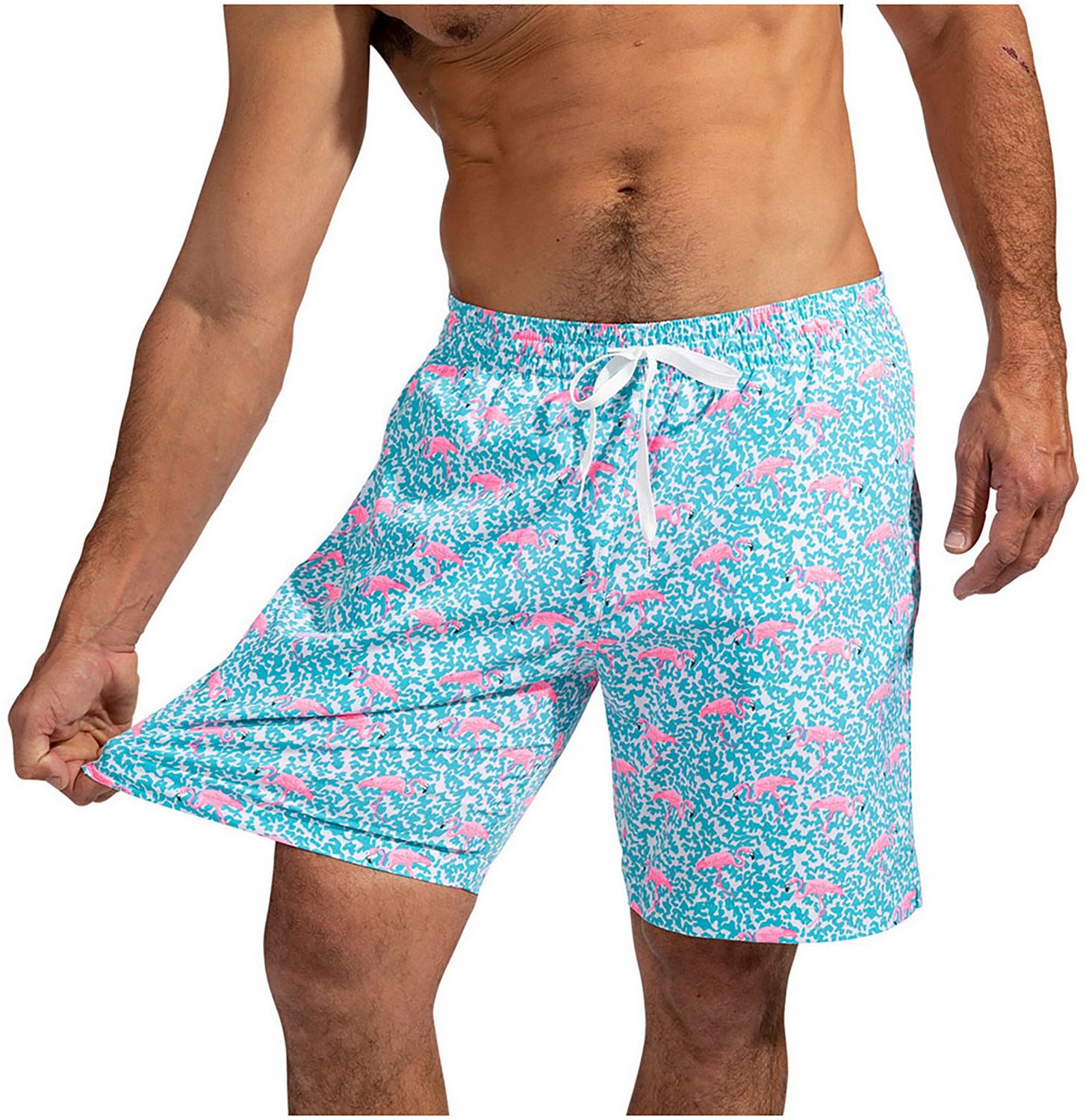 Chubbies Men's Domingos Are For Flamingos Lined Stretch Swim Trunks 7 ...