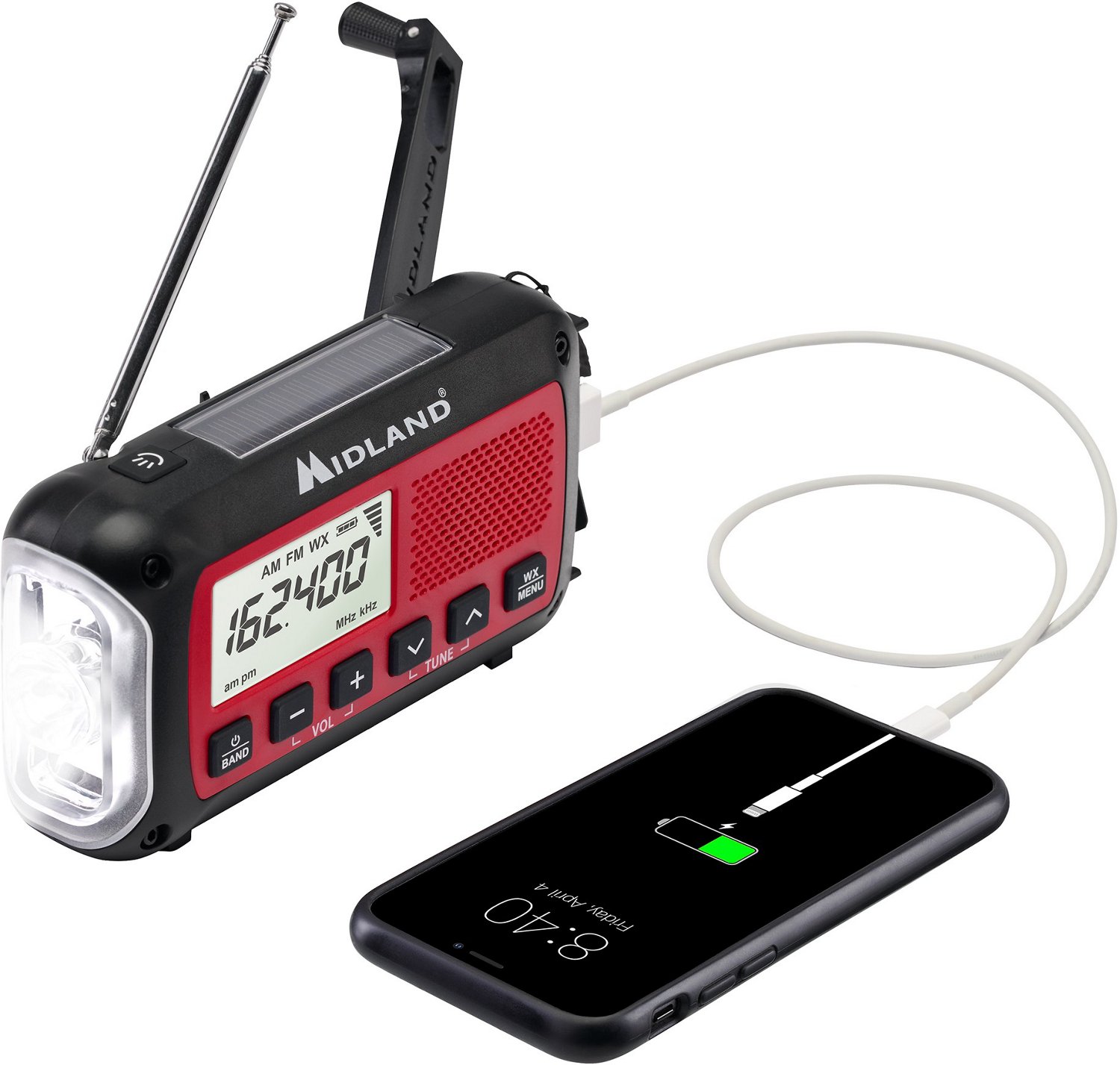 Midland ER40 Rechargeable Emergency Crank Radio                                                                                  - view number 2