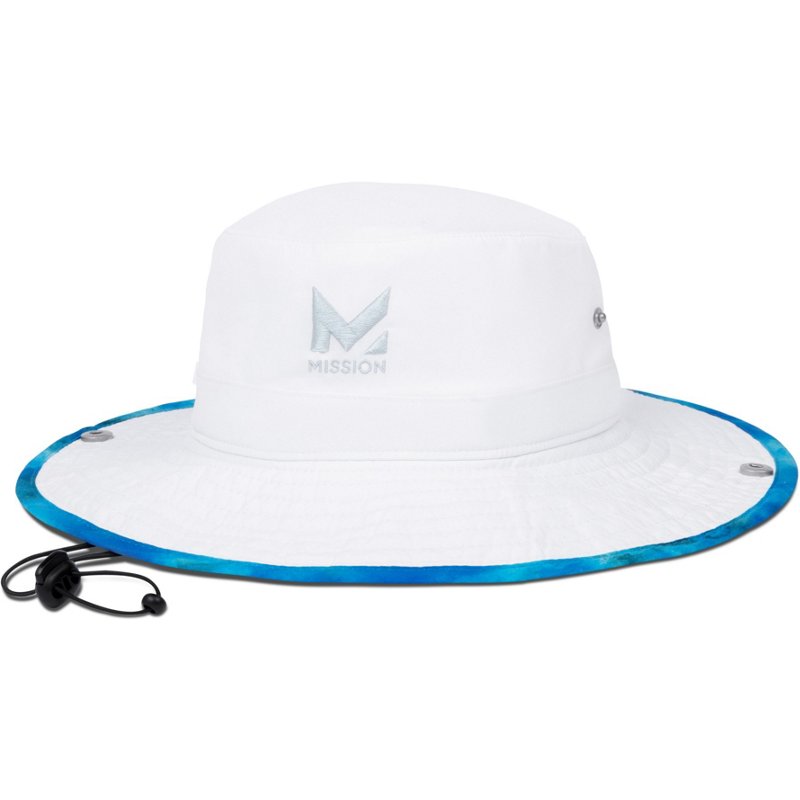 MISSION Adults' Instant Cooling Laser Cut Performance Hat Gray Light - Exercise Accessories at Academy Sports