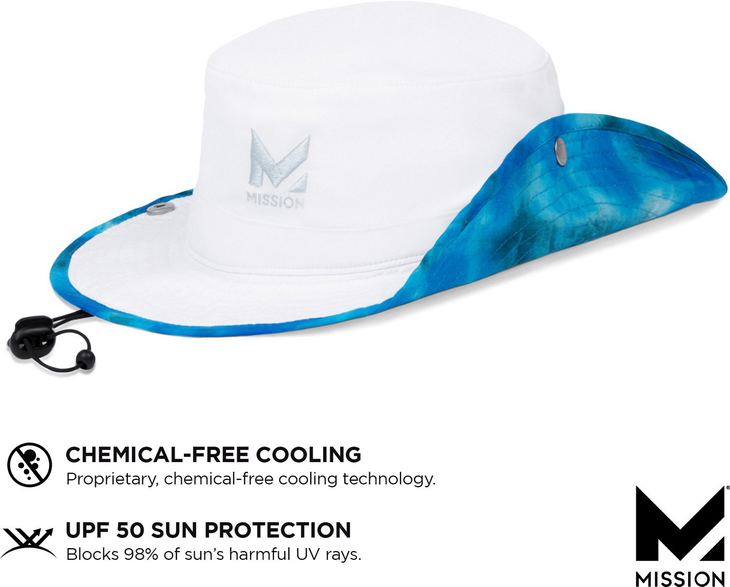MISSION Adults' Instant Cooling Laser Cut Performance Hat                                                                        - view number 3