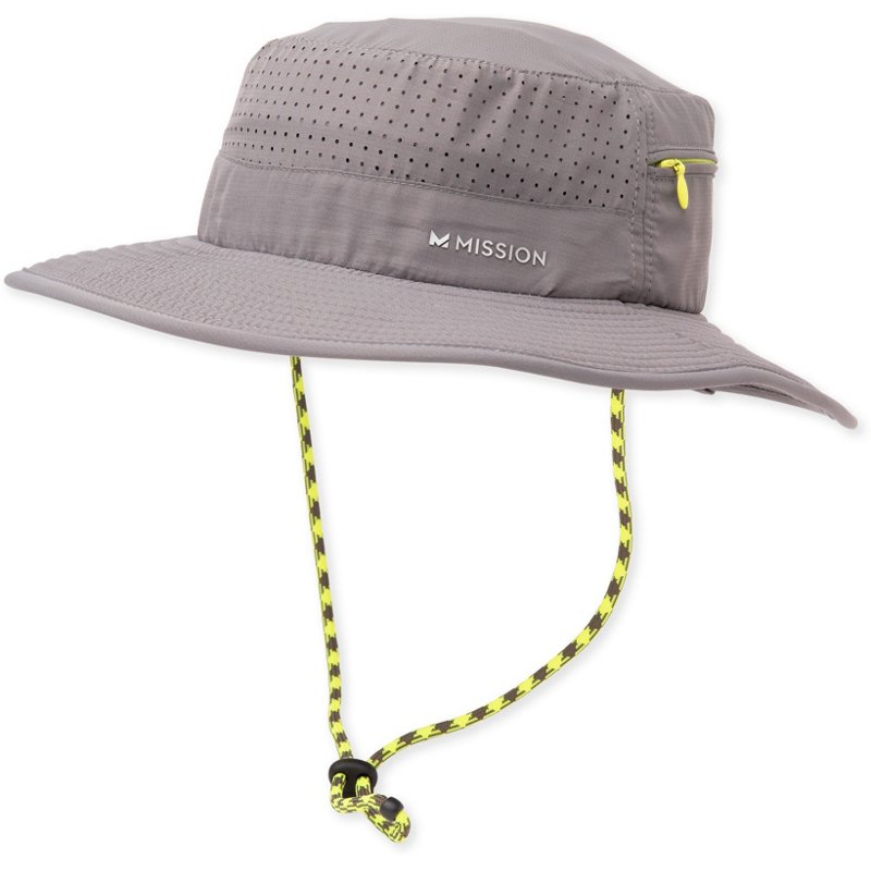 MISSION Adults' Anywhere Etched Camo Cooling Bucket Hat Grey - Exercise Accessories at Academy Sports