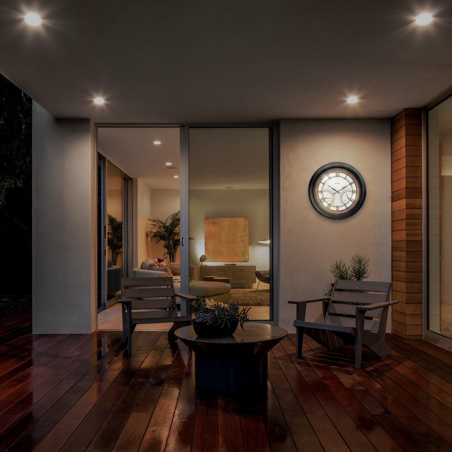 AcuRite Illuminated LED Decorative 24 in Outdoor Clock                                                                           - view number 6