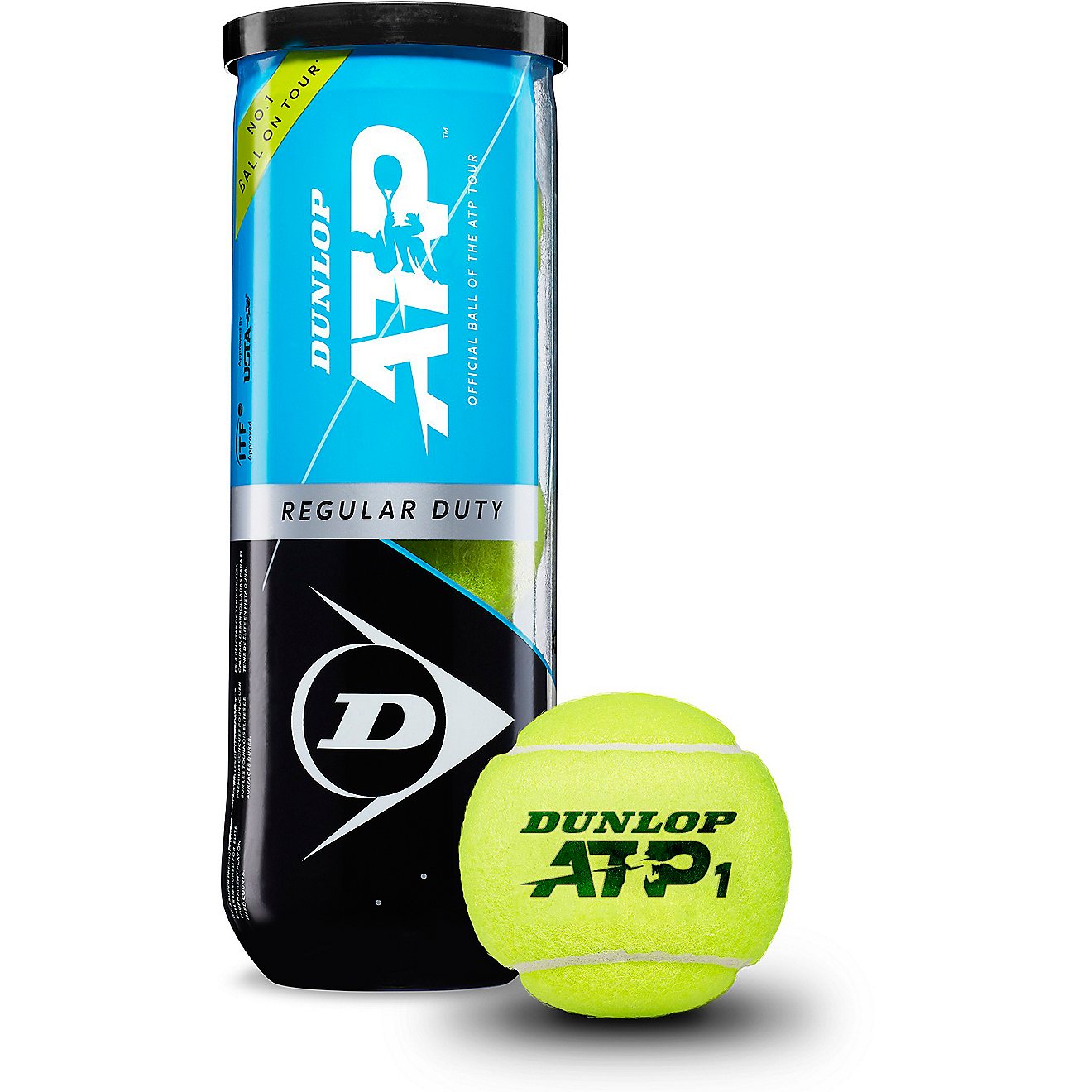Dunlop ATP Tour Gold Regular Duty Tennis Balls Can 3-Pack                                                                        - view number 1
