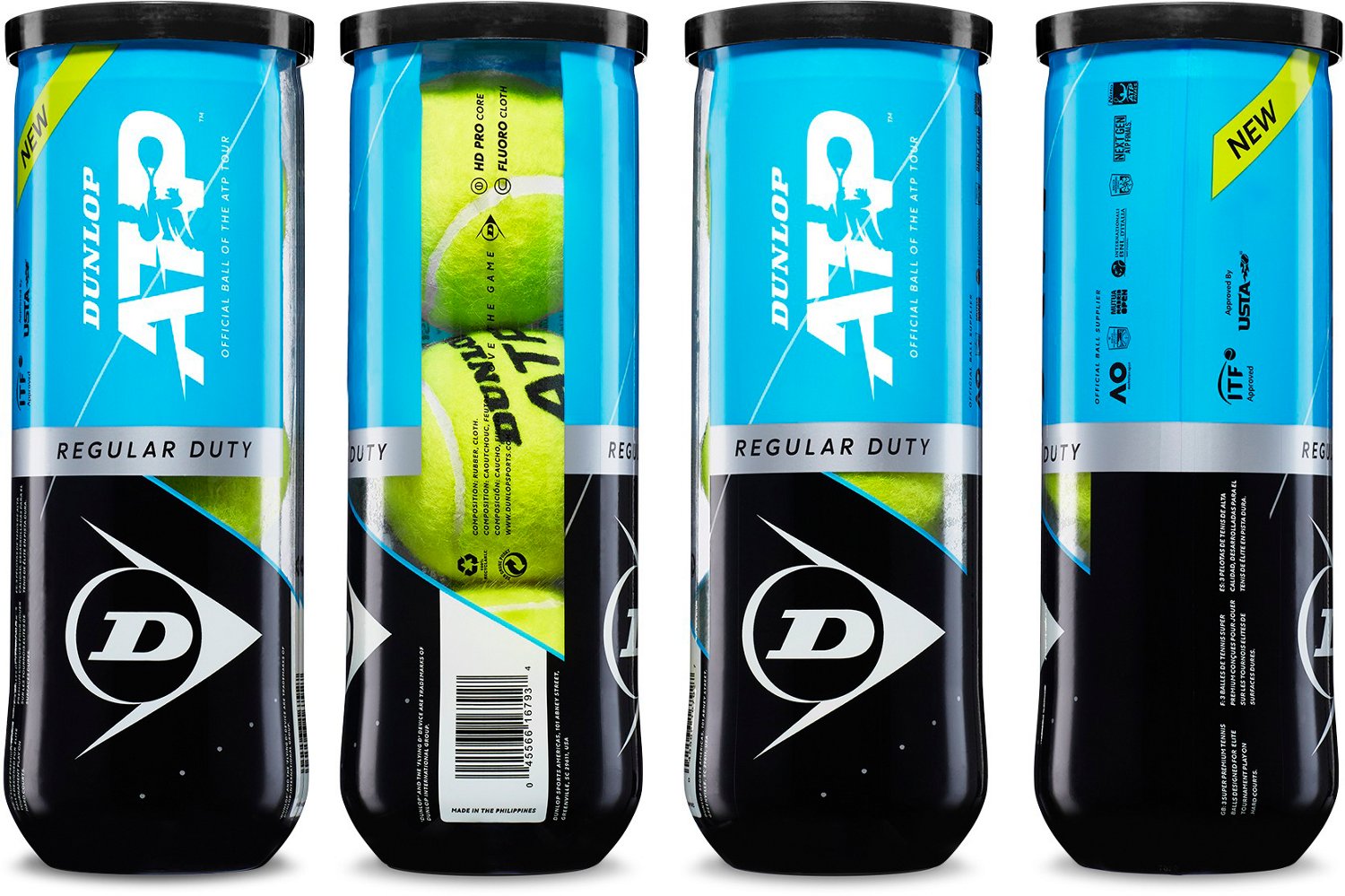 Dunlop ATP Tour Gold Regular Duty Tennis Balls Can 3-Pack                                                                        - view number 3